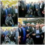 حاشیه یک کارگر برای جهانگیری در مراسم امروز / تصاویر حاشیه یک کارگر برای جهانگیری در مراسم امروز / تصاویر
