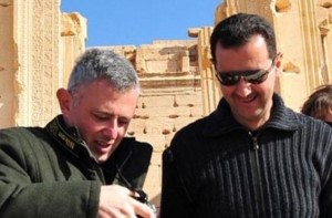 سلیمان فرنجیه رئیس جمهور احتمالی در کنار بشار اسد