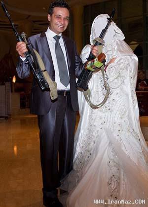 ازدواج با طعم سلاح و خشونت/عکس