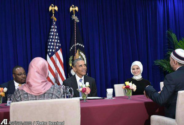 اوباما در مسجد مسلمانان: در رسانه های آمریکا حقیقت اسلام بازتاب داده نشد