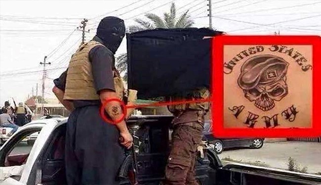 خالکوبی مخصوص نیروهای داعش+عکس