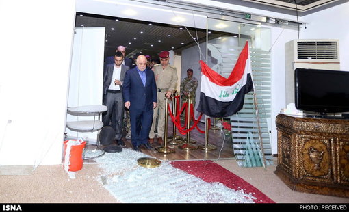 بازدید نخست وزیر عراق از ویرانی های حمله به پارلمان این کشور+تصاویر