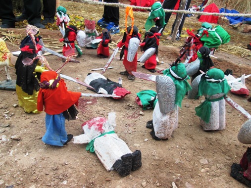 نمایشگاه تجسمی قیام کربلا در روستای ولاشد نکا برگزار شد