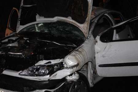 برخورد خودروی 206 با دسته عزاداری در قائم شهر حادثه آفرید