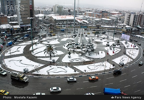 بارش برف در مازندران لذت بخش نیست !