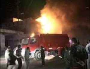 آتش سوزی هتل زائران ایرانی در کربلا 